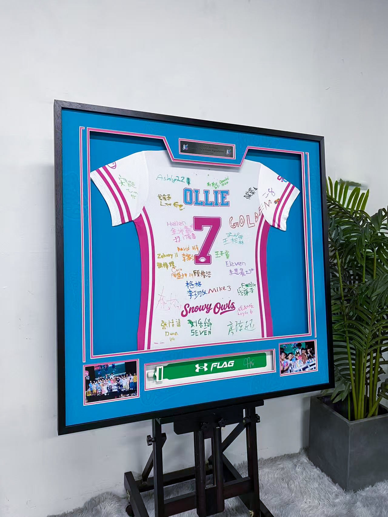 Custom Team‑Signed Jersey Framed