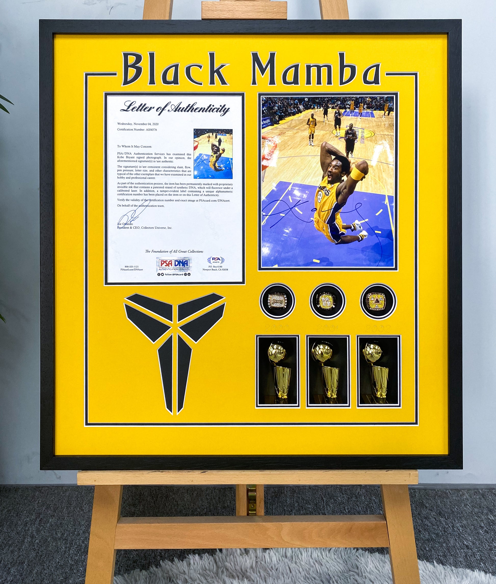 Kobe Bryant Custom Framed Poster