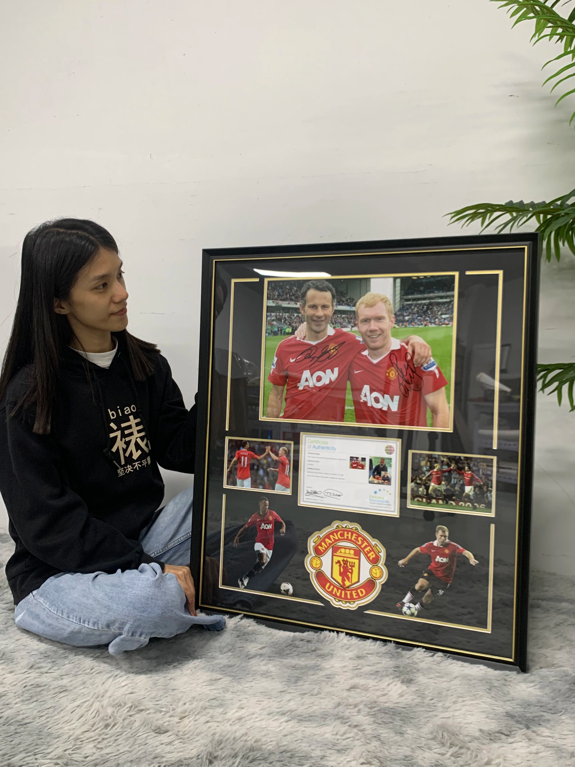 Ryan Giggs & Paul Scholes Poster Custom Framing
