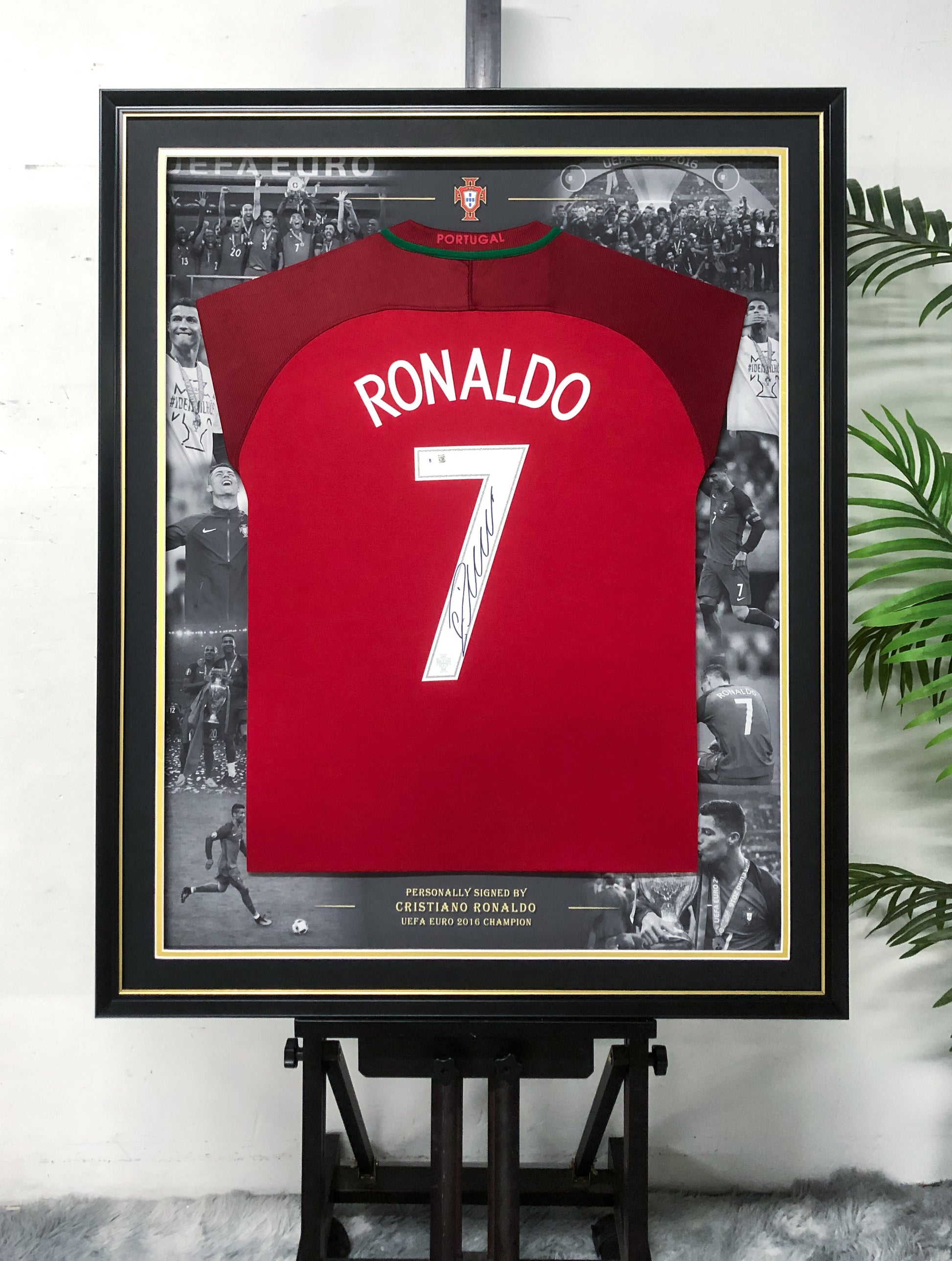 Cristiano Ronaldo Portugal Autographed Custom Framed Jersey