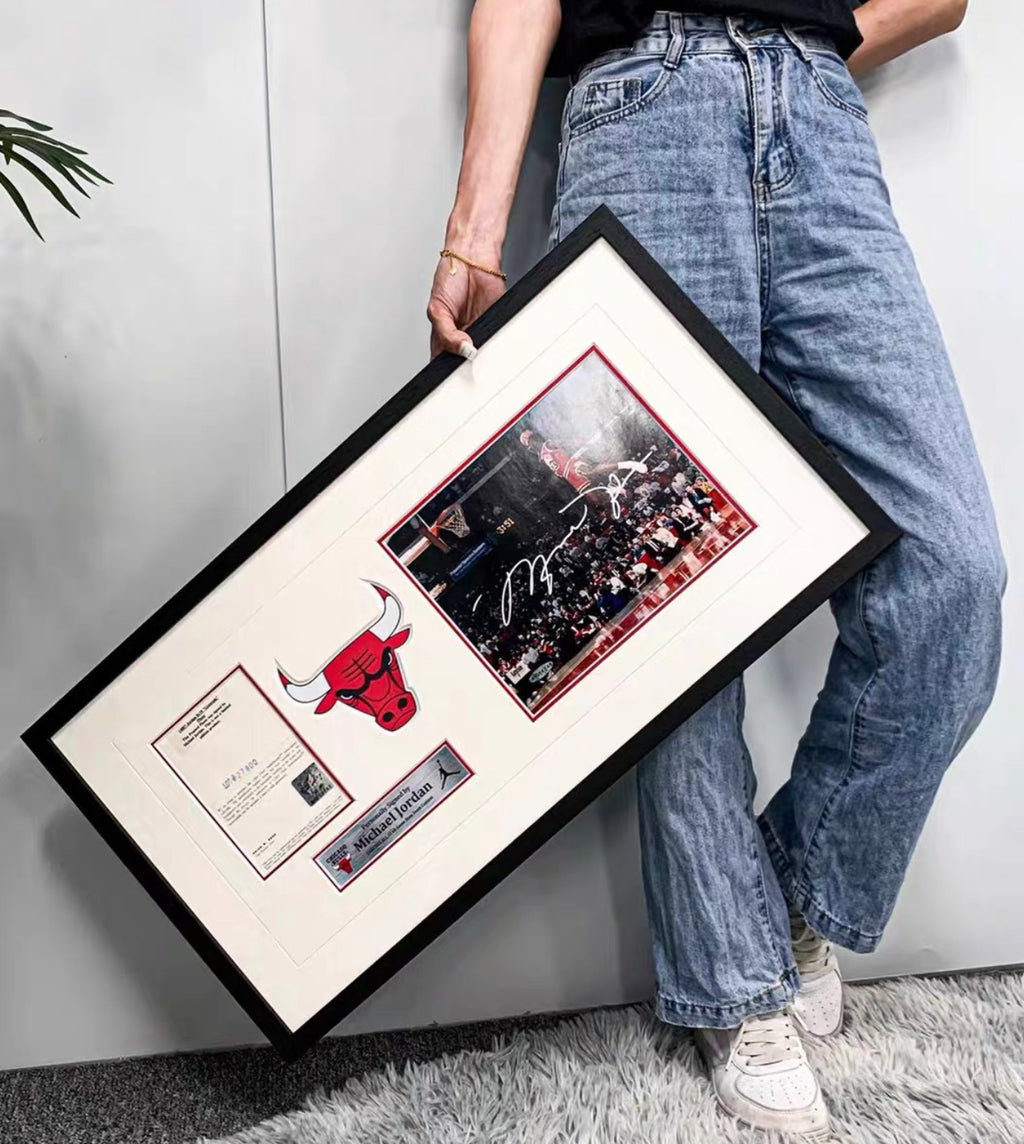 Michael Jordan Signed Poster Custom Framing