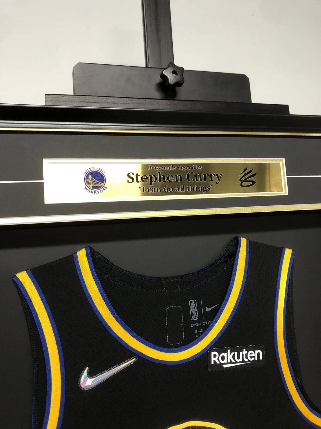 Stephen Curry Golden State Warriors Jersey Custom Framing
