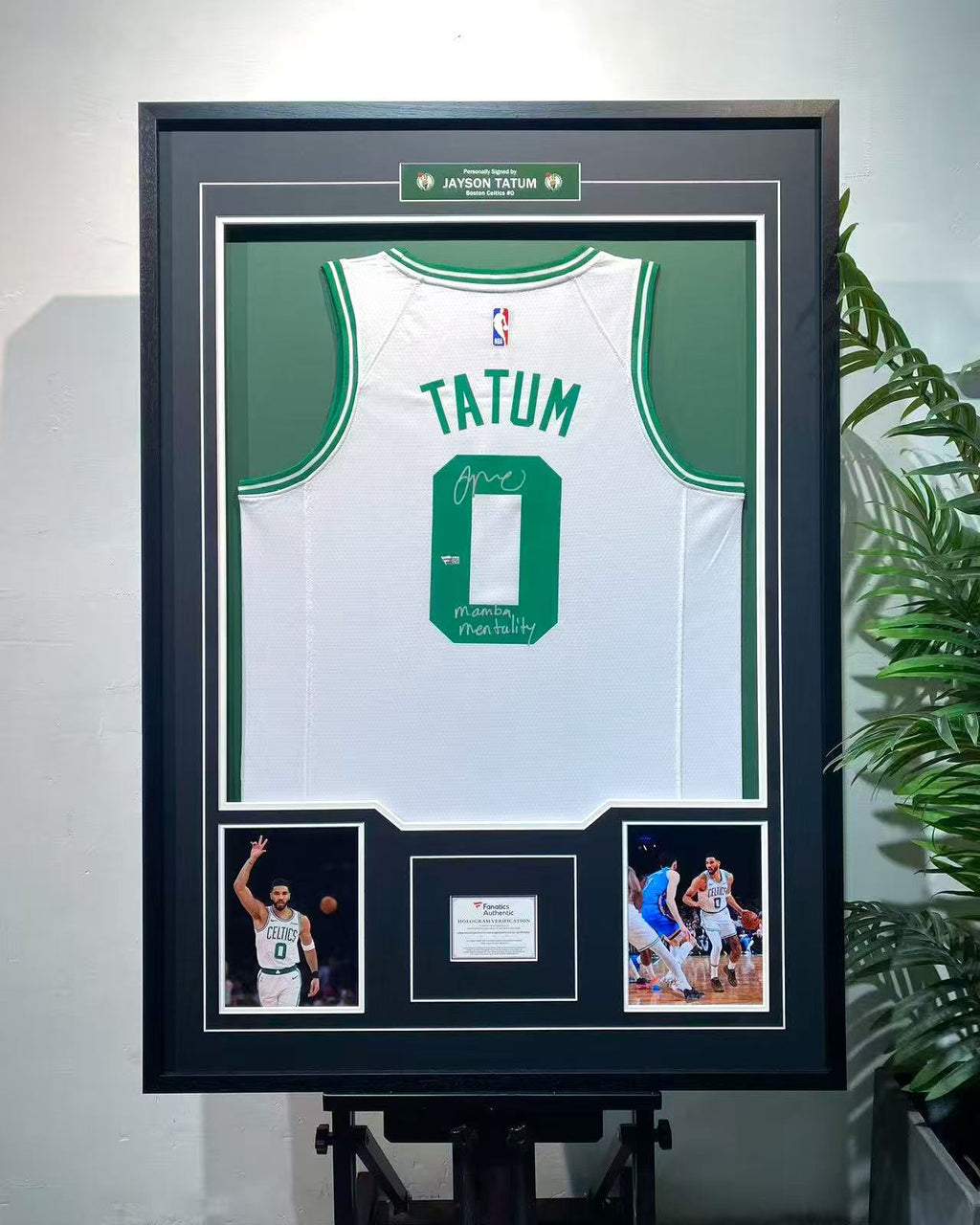 Jayson Tatum Boston Celtics Autographed Jersey Framing