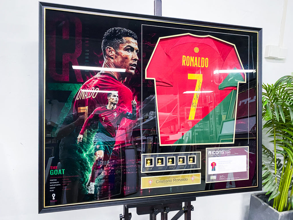 Cristiano Ronaldo Signed Portugal Framed Jersey