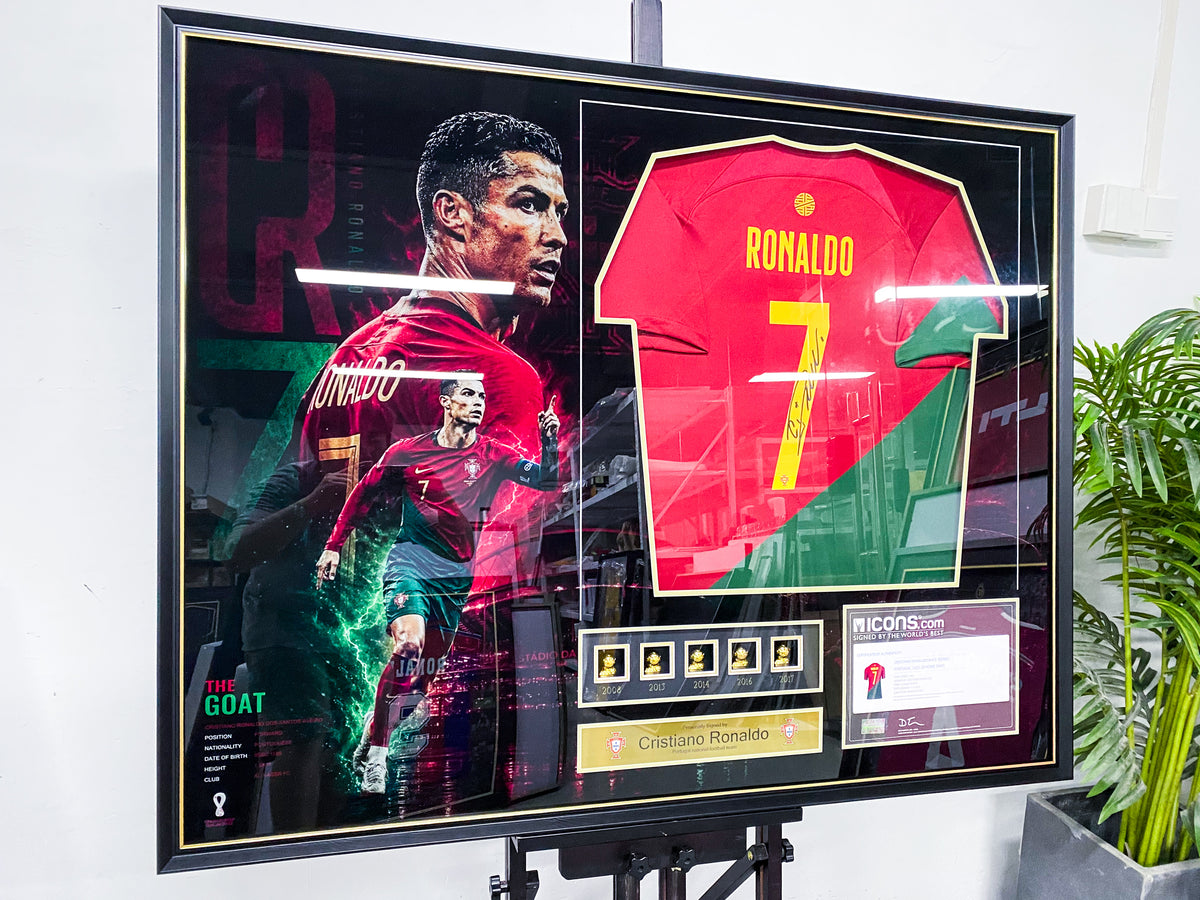 Cristiano Ronaldo Signed Portugal Framed Jersey