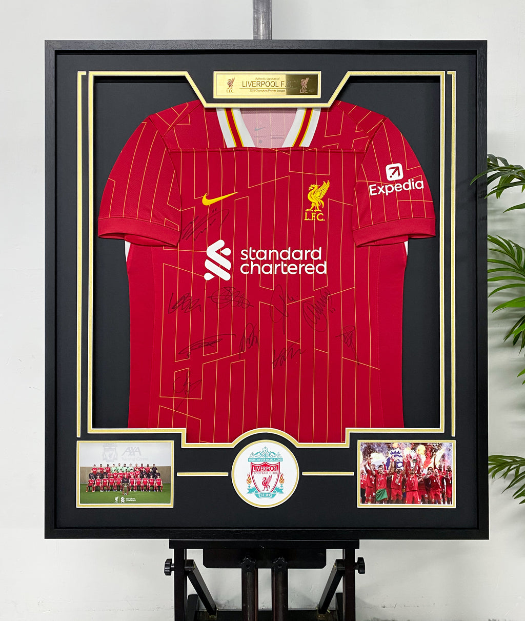 Liverpool Signed Jersey Framing
