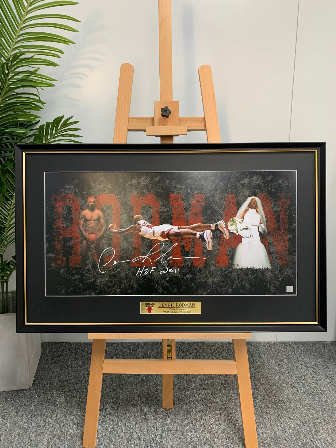 Dennis Rodman Custom Framed Poster