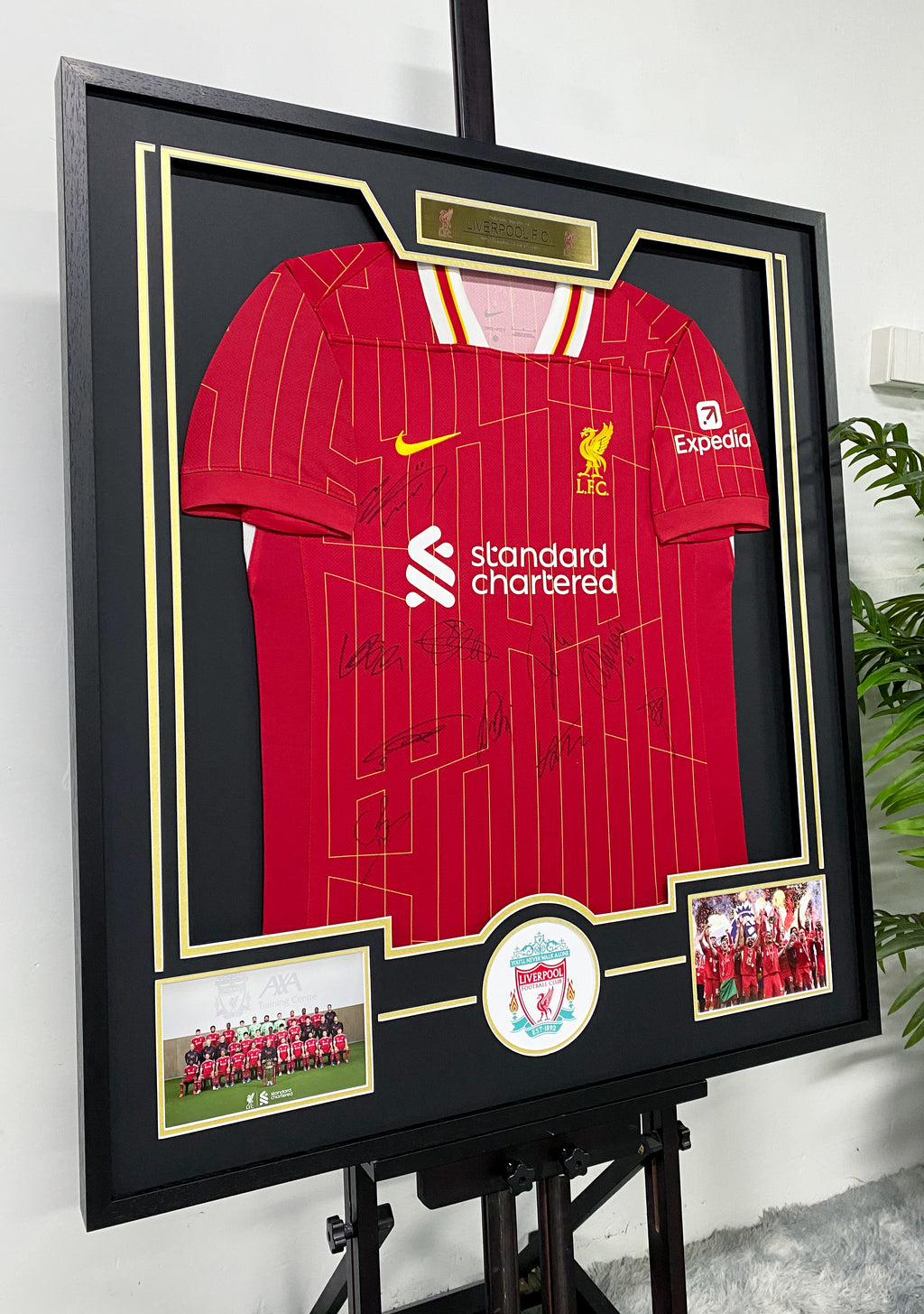 Liverpool Signed Jersey Framing