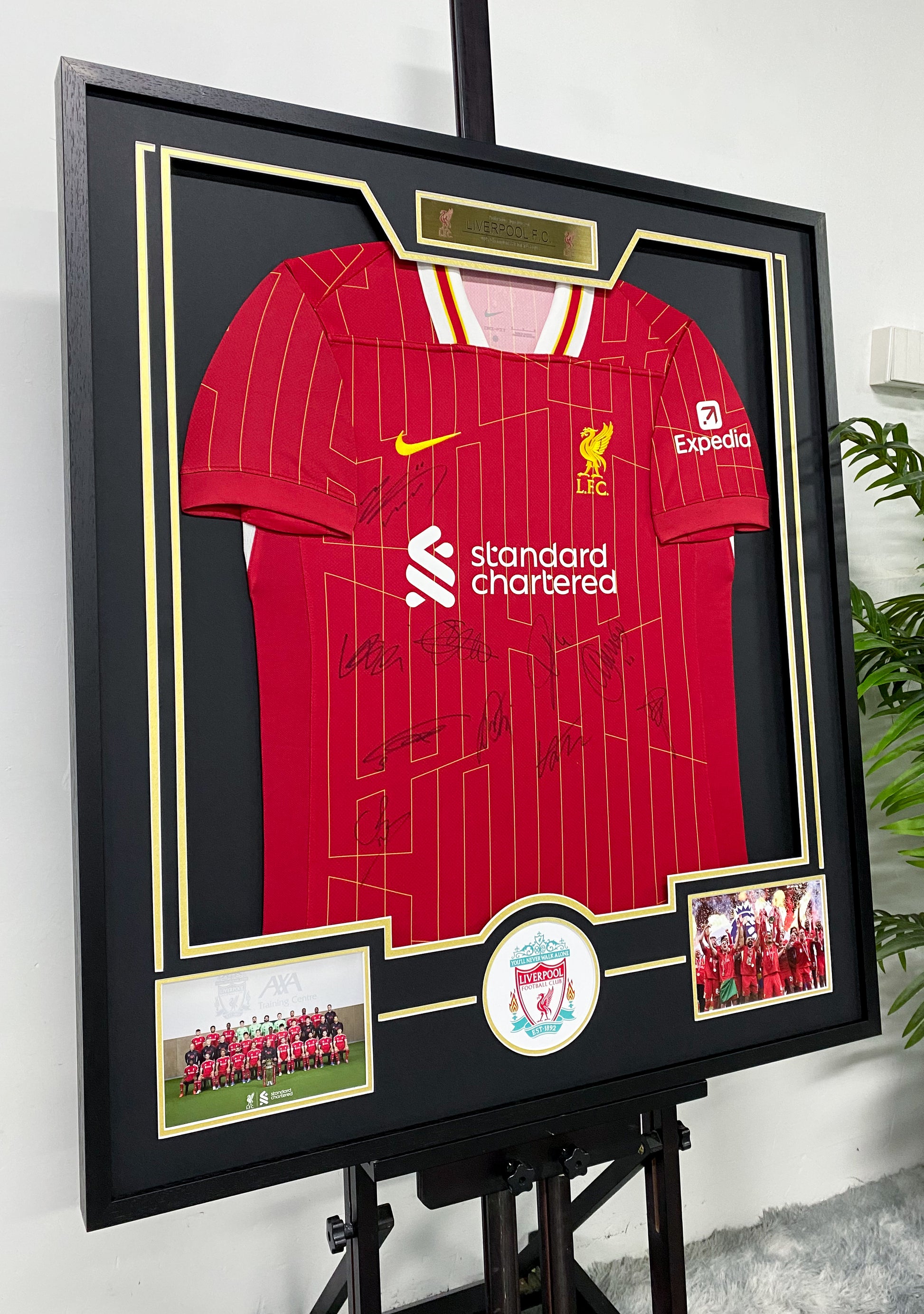 Liverpool Signed Jersey Framing