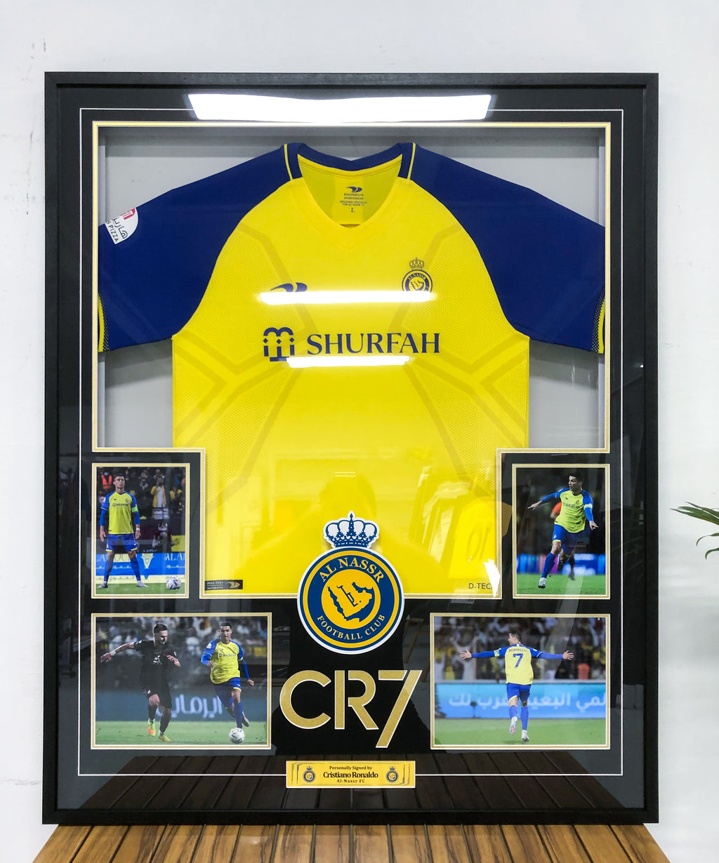 Cristiano Ronaldo Al-Nassr FC Autographed Jersey Framed