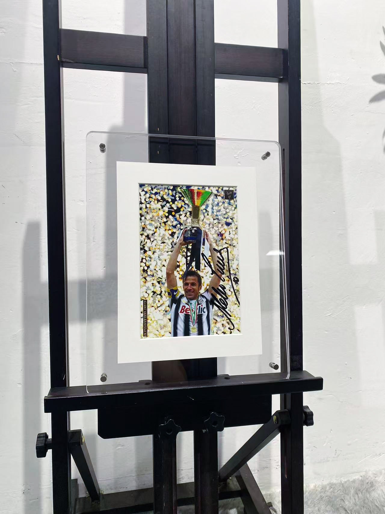 Alessandro Del Piero Autographed Photo Acrylic Display Frame