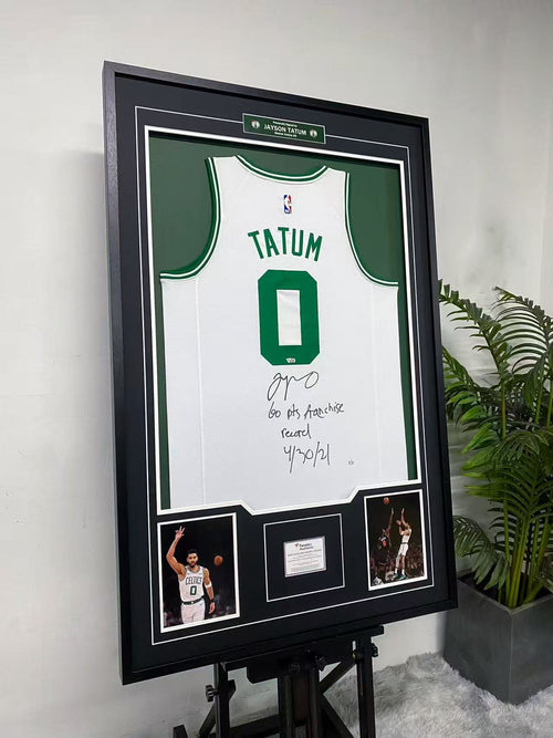 Jayson Tatum Boston Celtics Autographed Jersey Framing