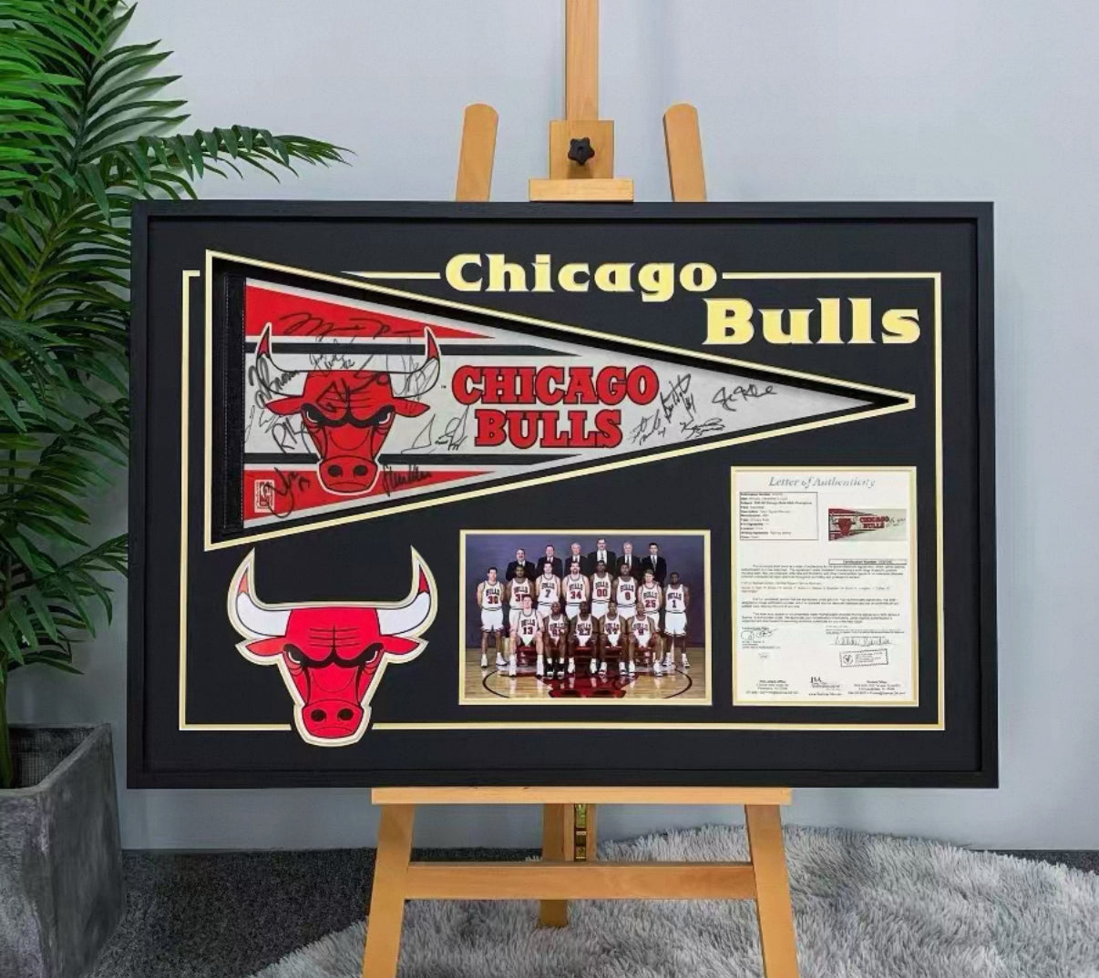 Custom Framed Team Flag