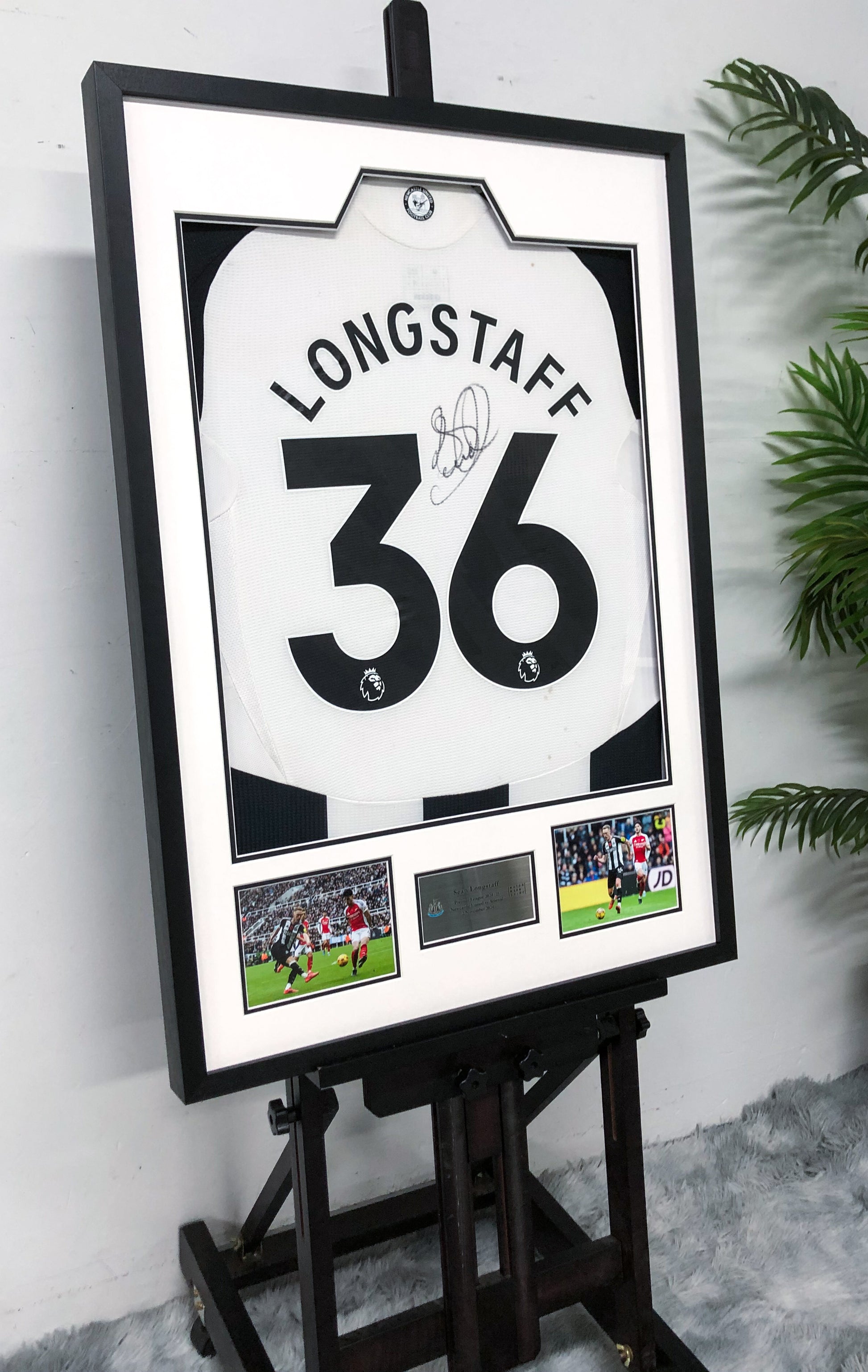 Sean Longstaff Newcastle United FC Autographed Jersey Framed