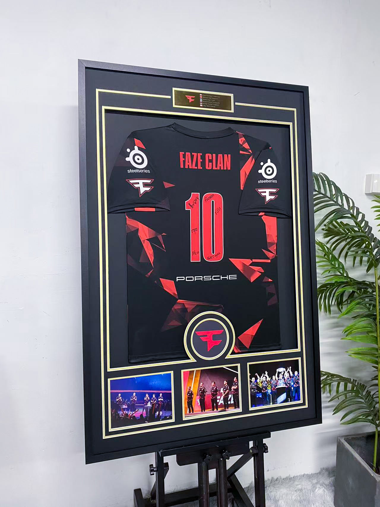 FaZe Clan Multi‑Signed Jersey Framing
