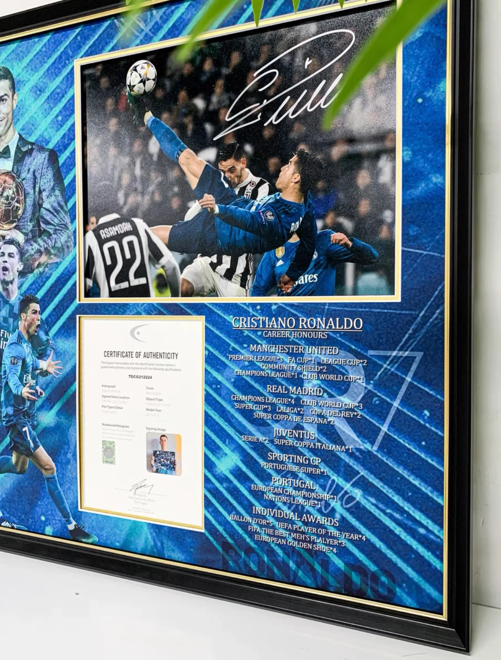 Cristiano Ronaldo Real Madrid Custom Framed Poster