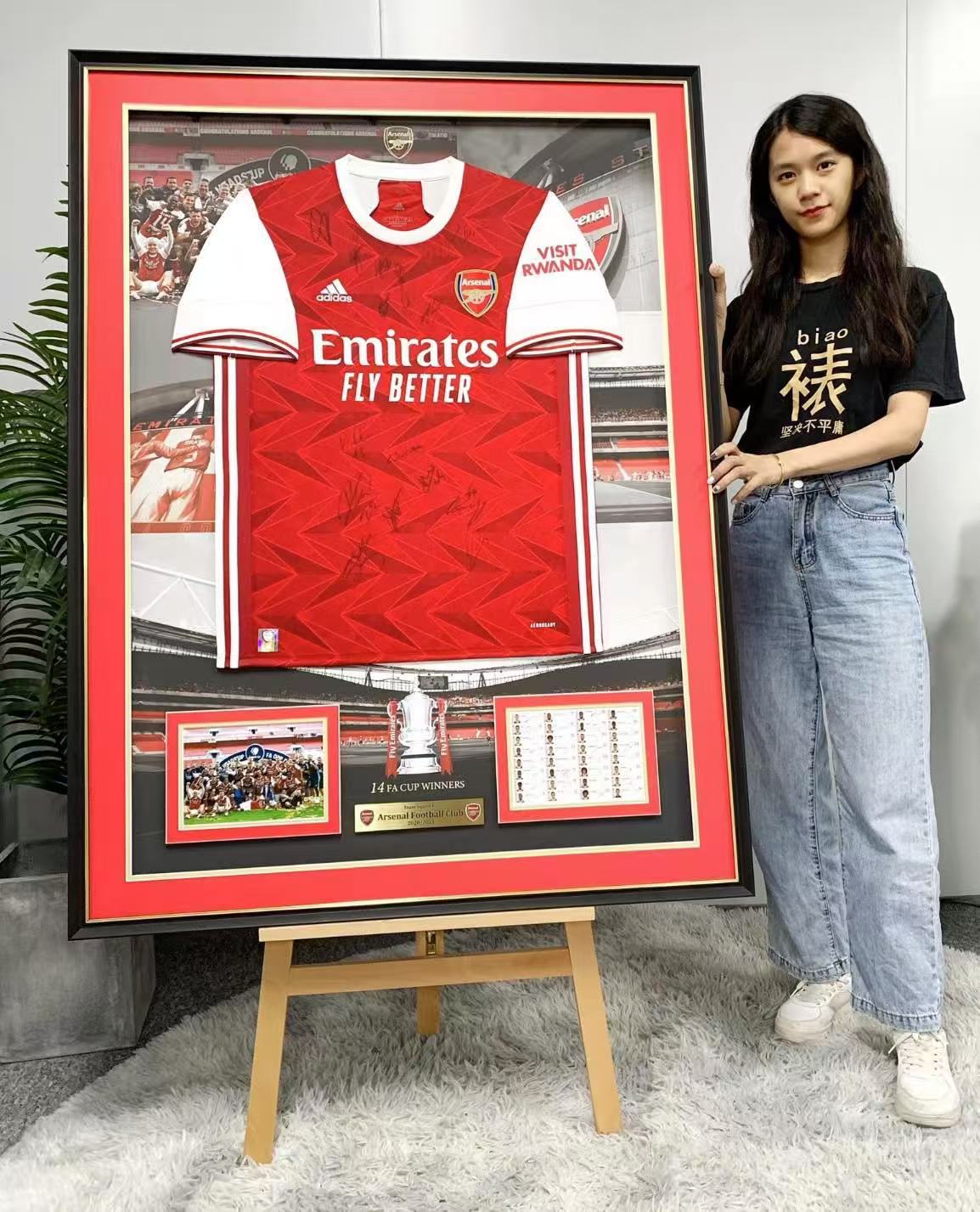 Anonymous Arsenal Jersey Framing Custom Framing