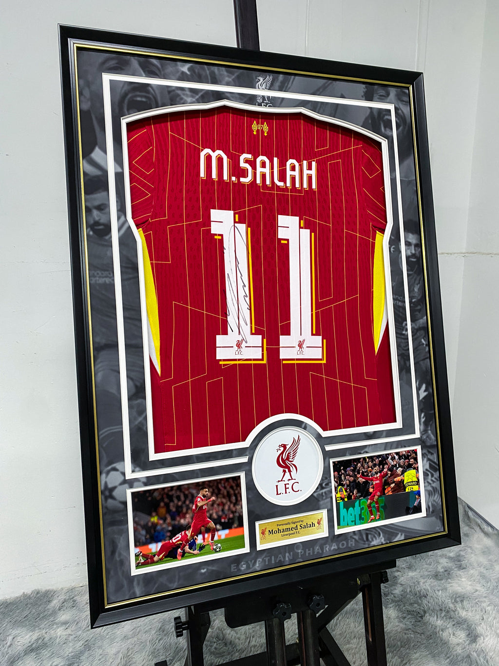 Mohamed Salah Liverpool FC Jersey Custom Framing