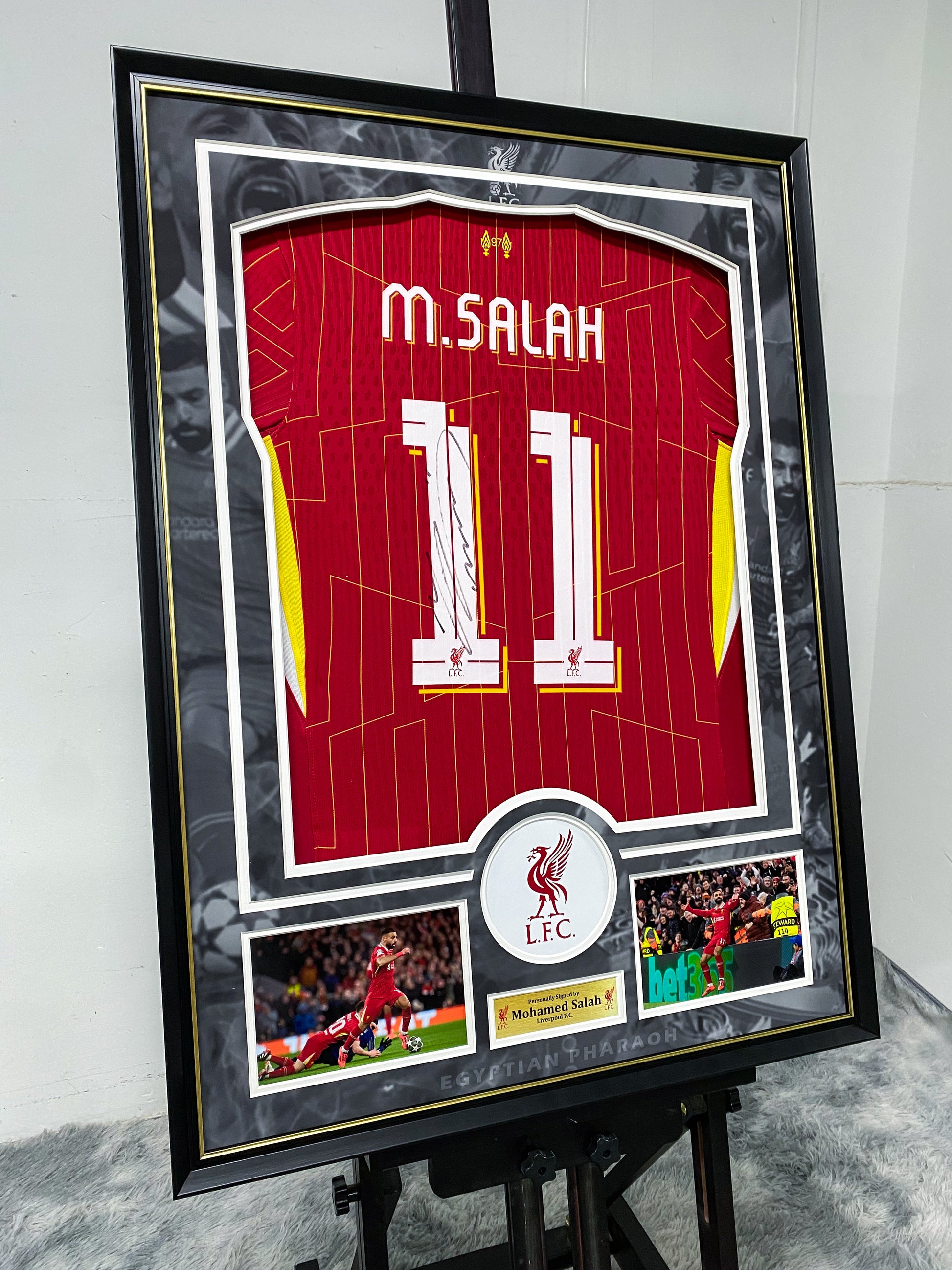 Mohamed Salah Liverpool FC Jersey Custom Framing