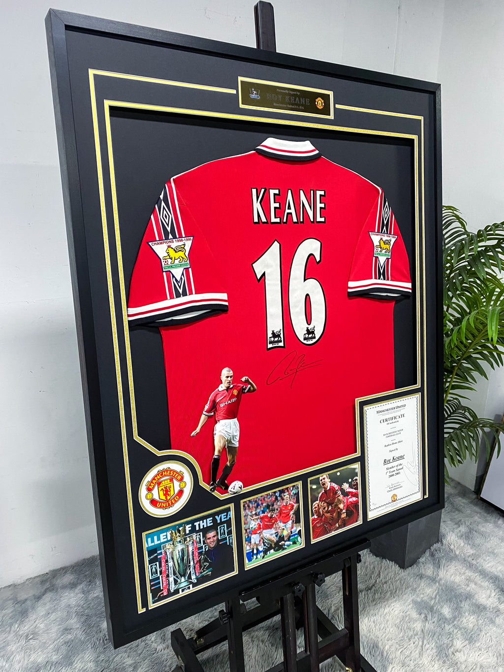 Roy Keane Manchester United Jersey Custom Framing
