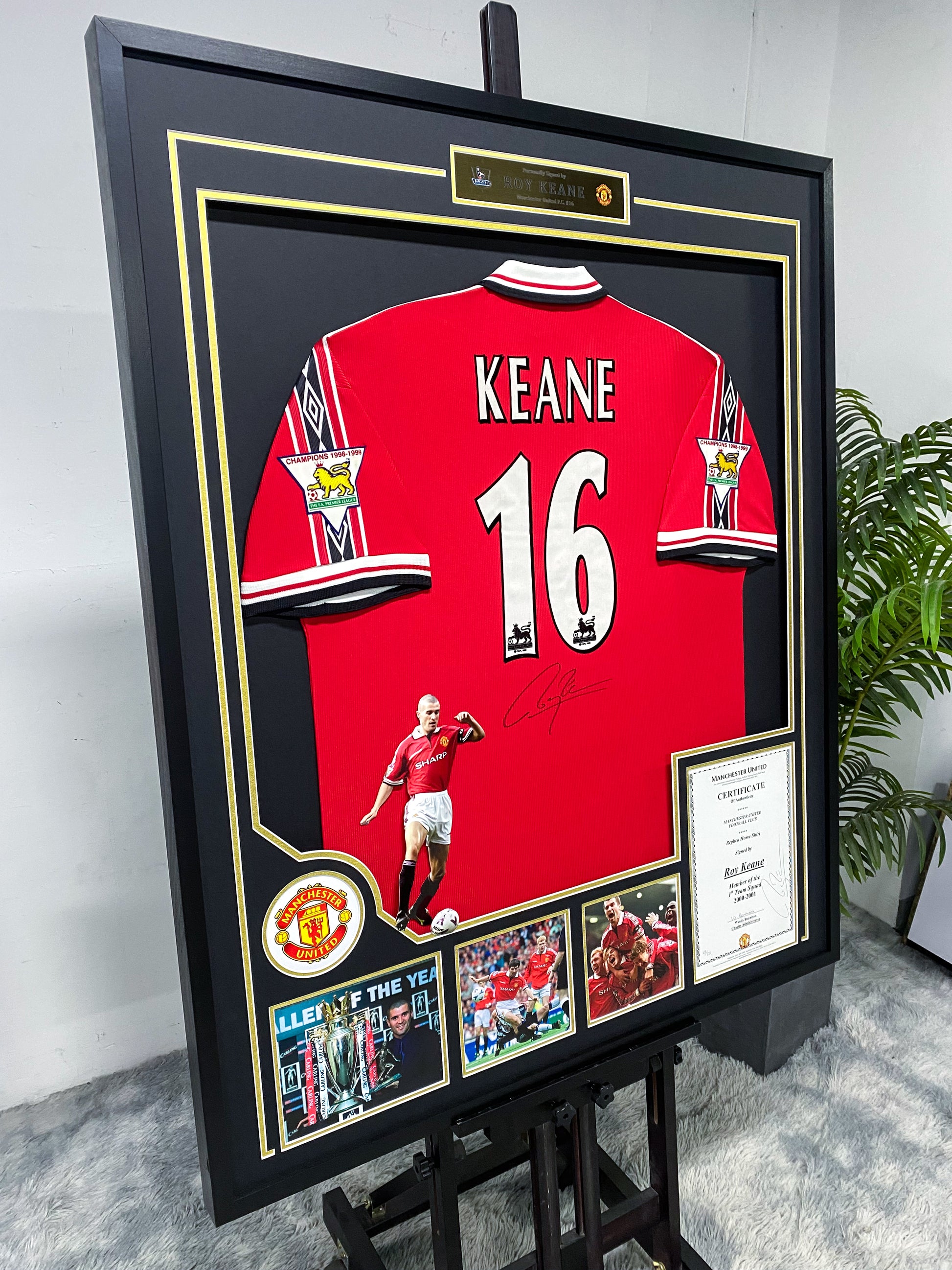 Roy Keane Manchester United Jersey Custom Framing
