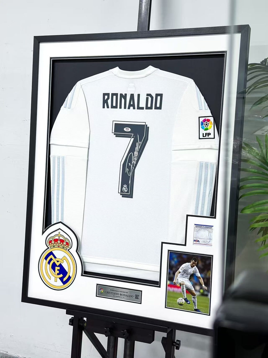 Cristiano Ronaldo Real Madrid CF Autographed Custom Framed Jersey
