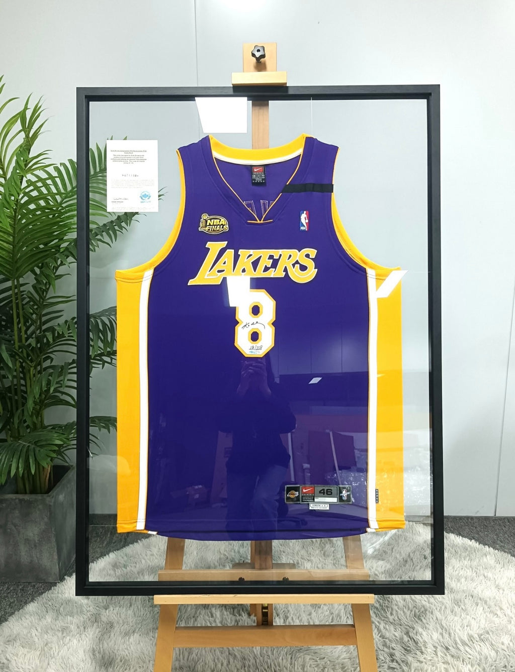 Kobe Bryant Los Angeles Lakers Autographed Custom Framed Jersey