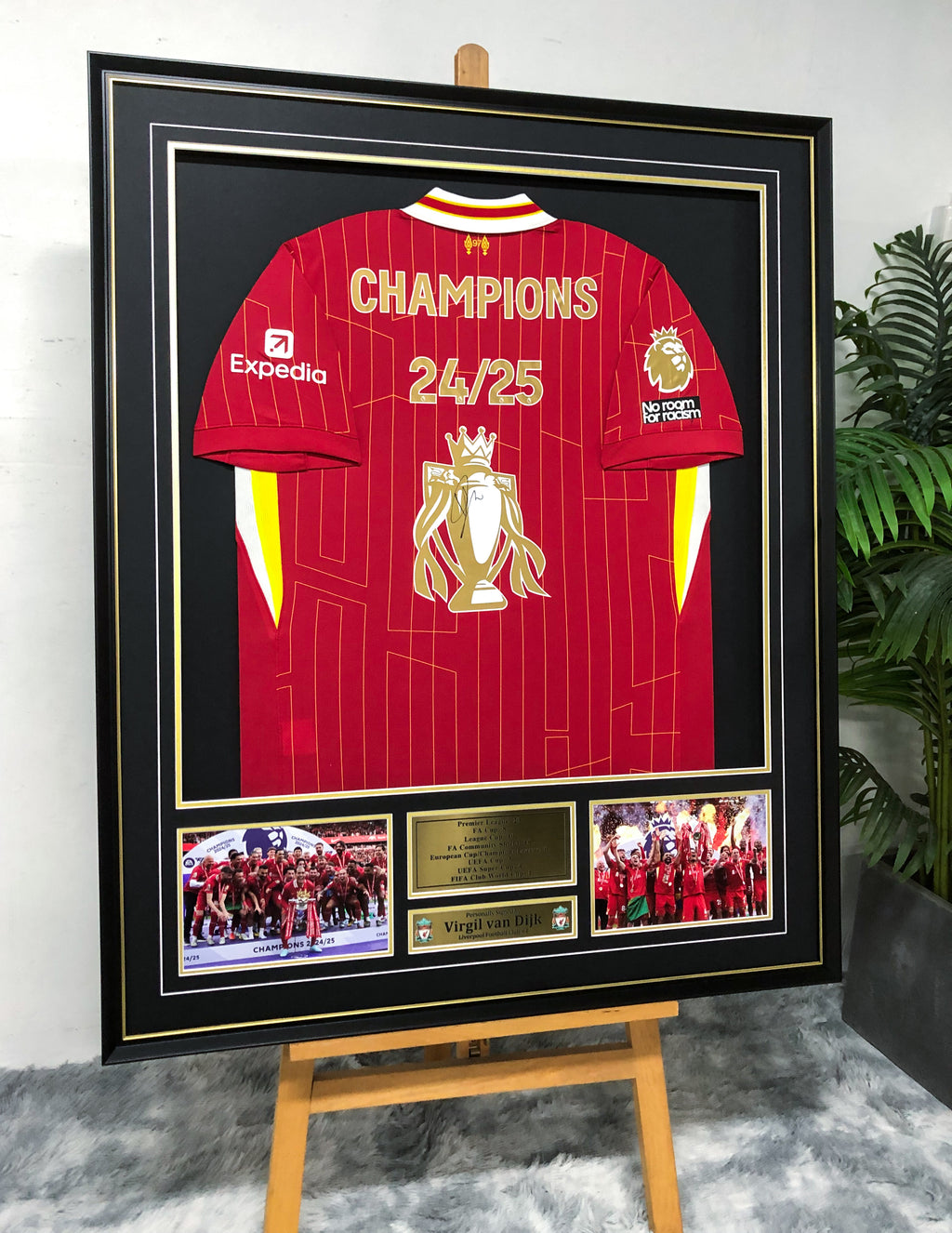 Liverpool FC Autographed Jersey Framed
