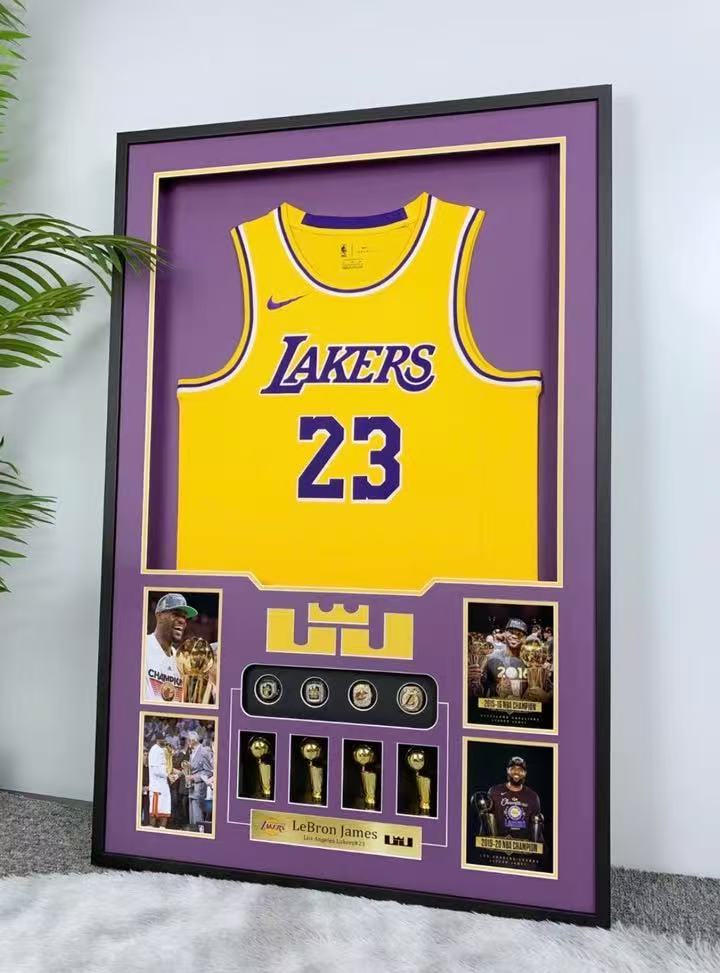 LeBron James Lakers Autographed Jersey Framing | Custom NBA Jersey Display Case Study