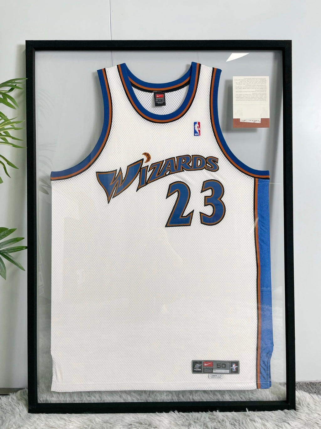Washington Wizards Michael Jordan Autographed Framed Jersey