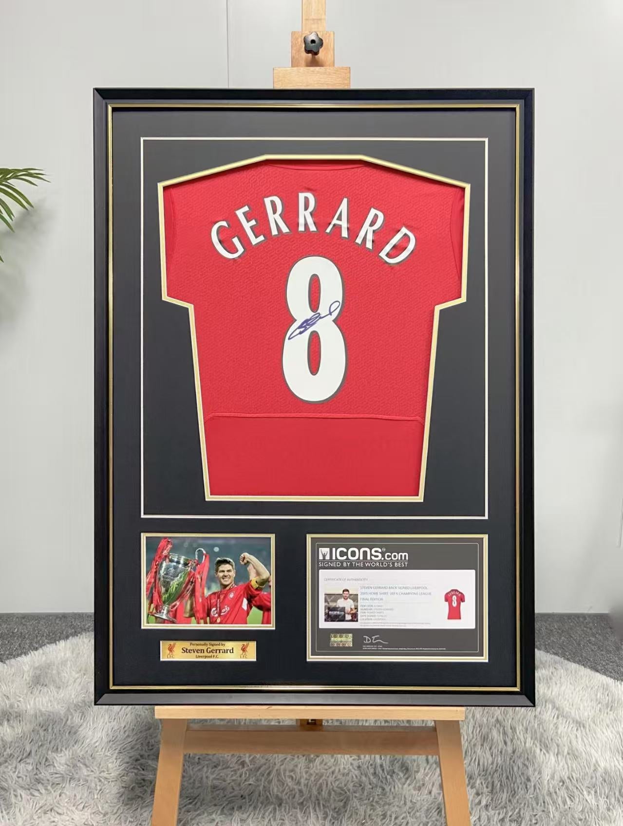 Steven Gerrard Liverpool FC Jersey Framing