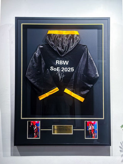 Rex Tso Sing Yu RBW SoE 2025 Autographed Boxing Robe Framing