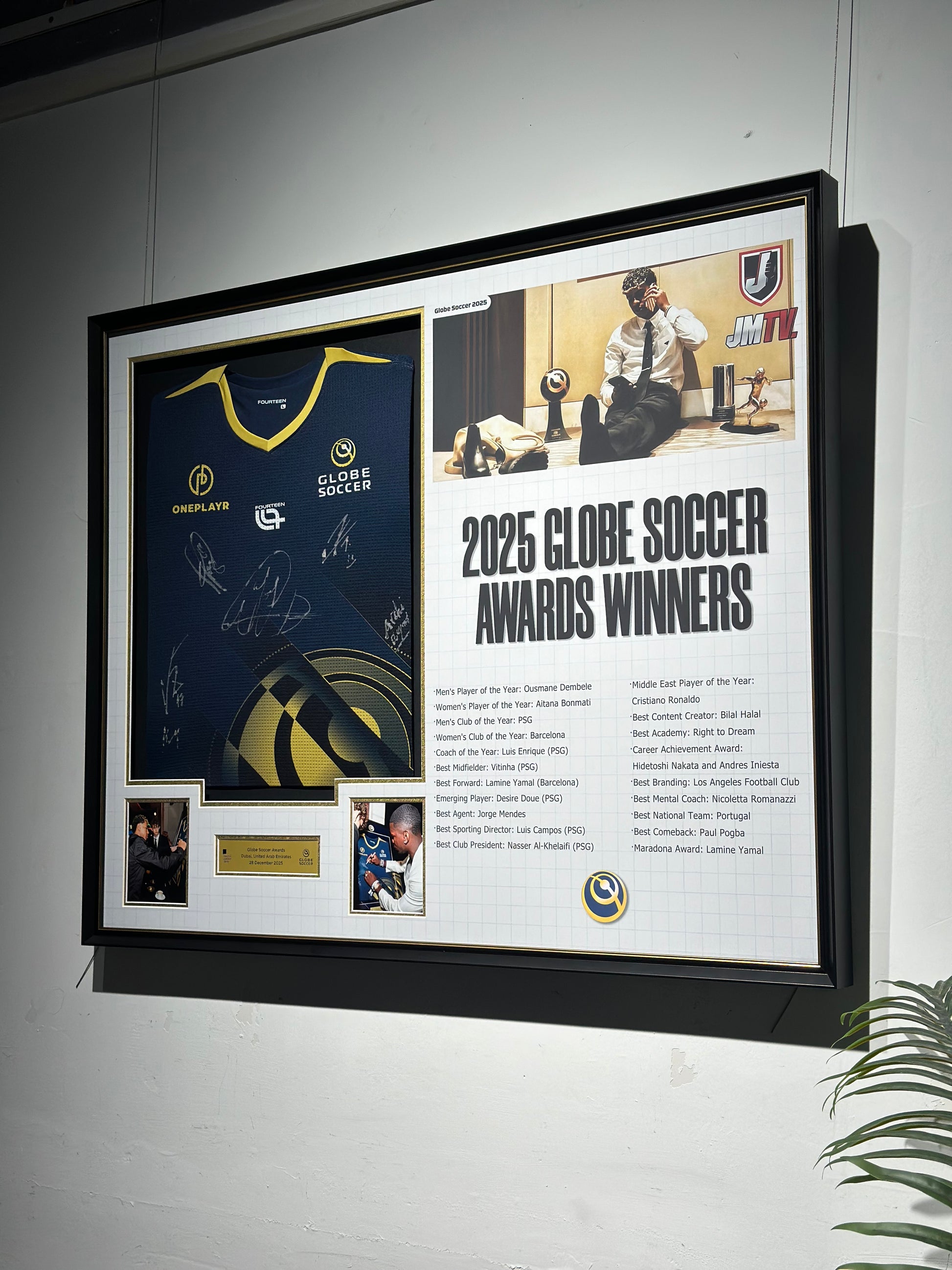 Ousmane Dembélé Paris Saint-Germain Jersey Framing