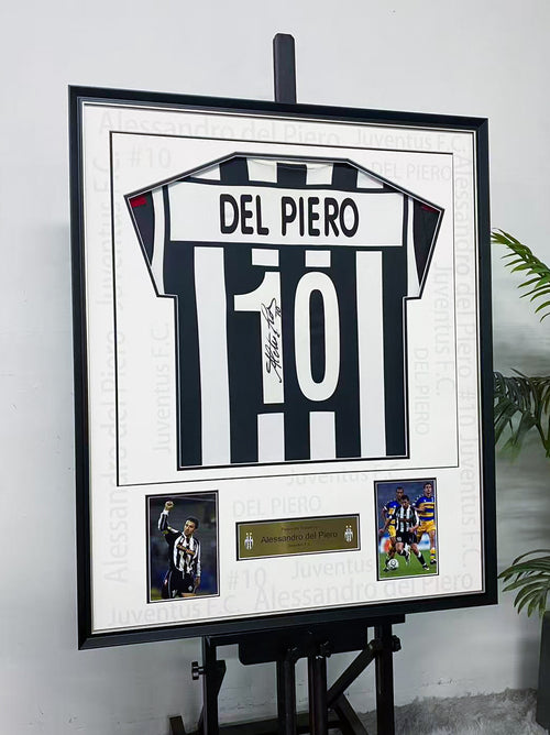 Alessandro Del Piero Juventus 10 Signed Home Jersey Display Frame
