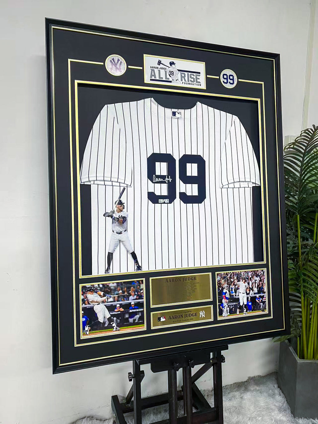 Aaron Judge New York Yankees Jersey Framing | Bespoke Autograph Memorabilia Display
