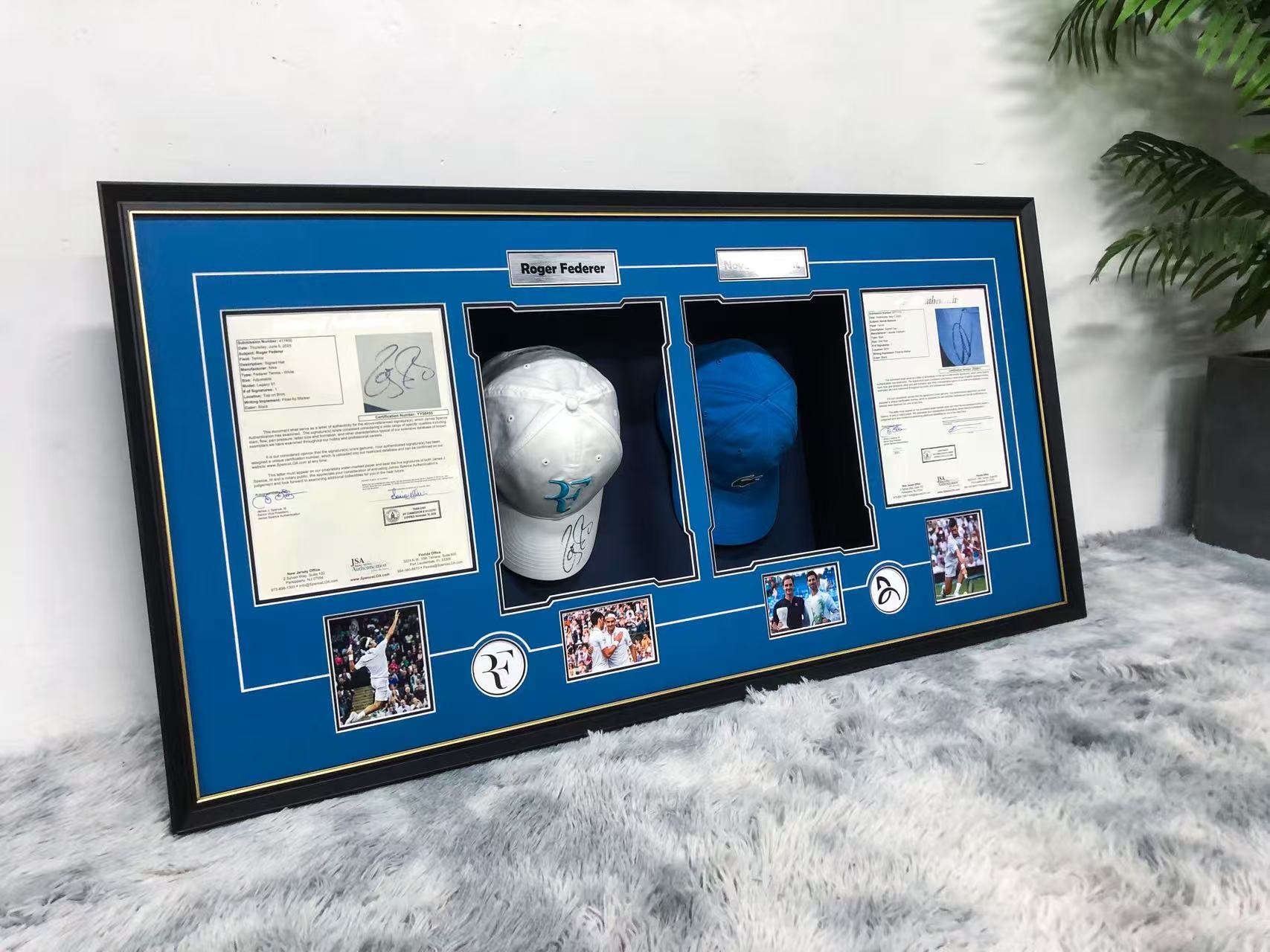 Roger Federer & Novak Djokovic Framed Hat