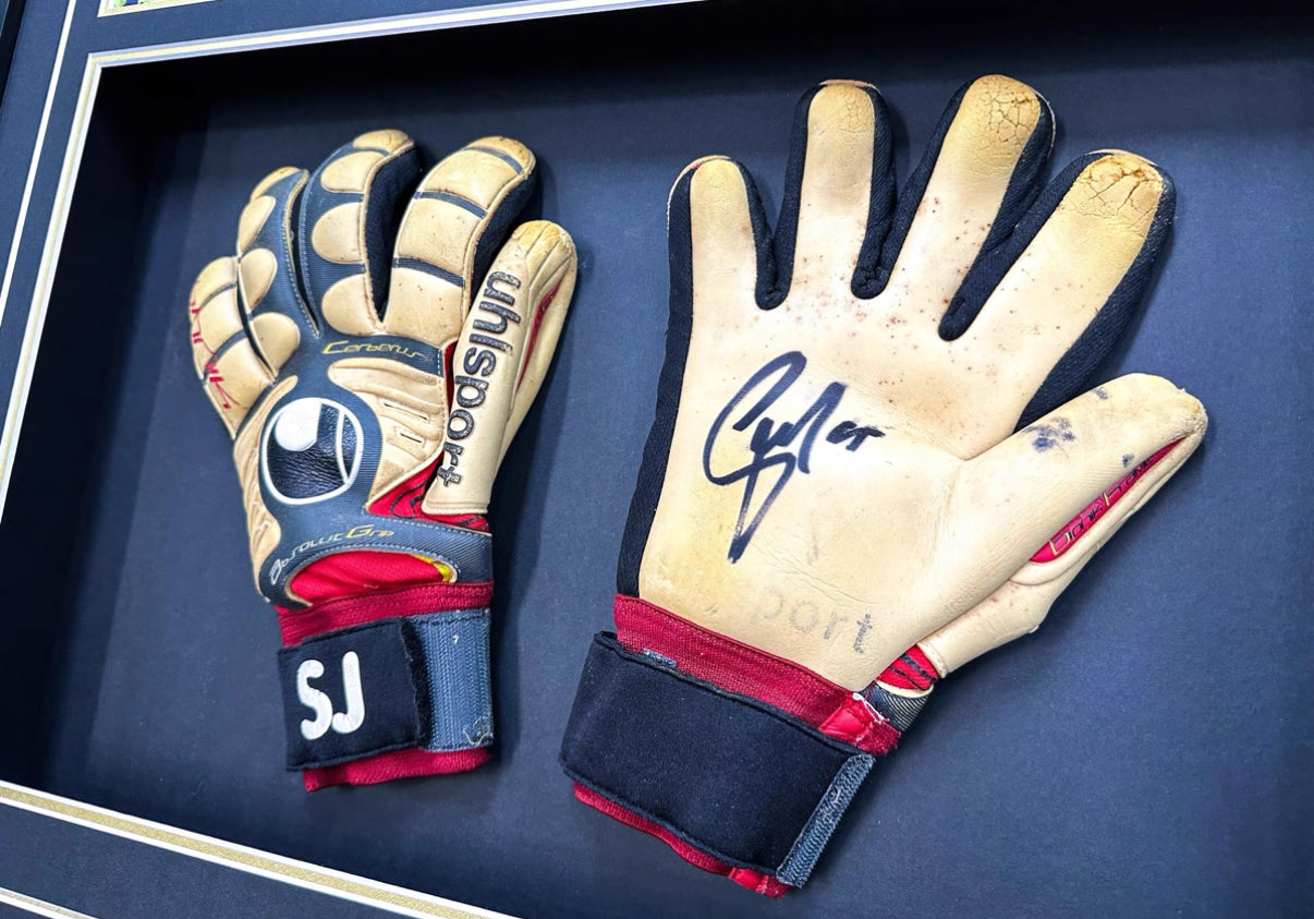 Simon Jentzsch Autographed Gloves | Personalized Framed Keepsake