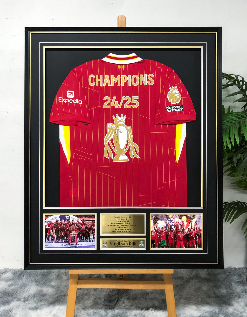 Liverpool FC Autographed Jersey Framed
