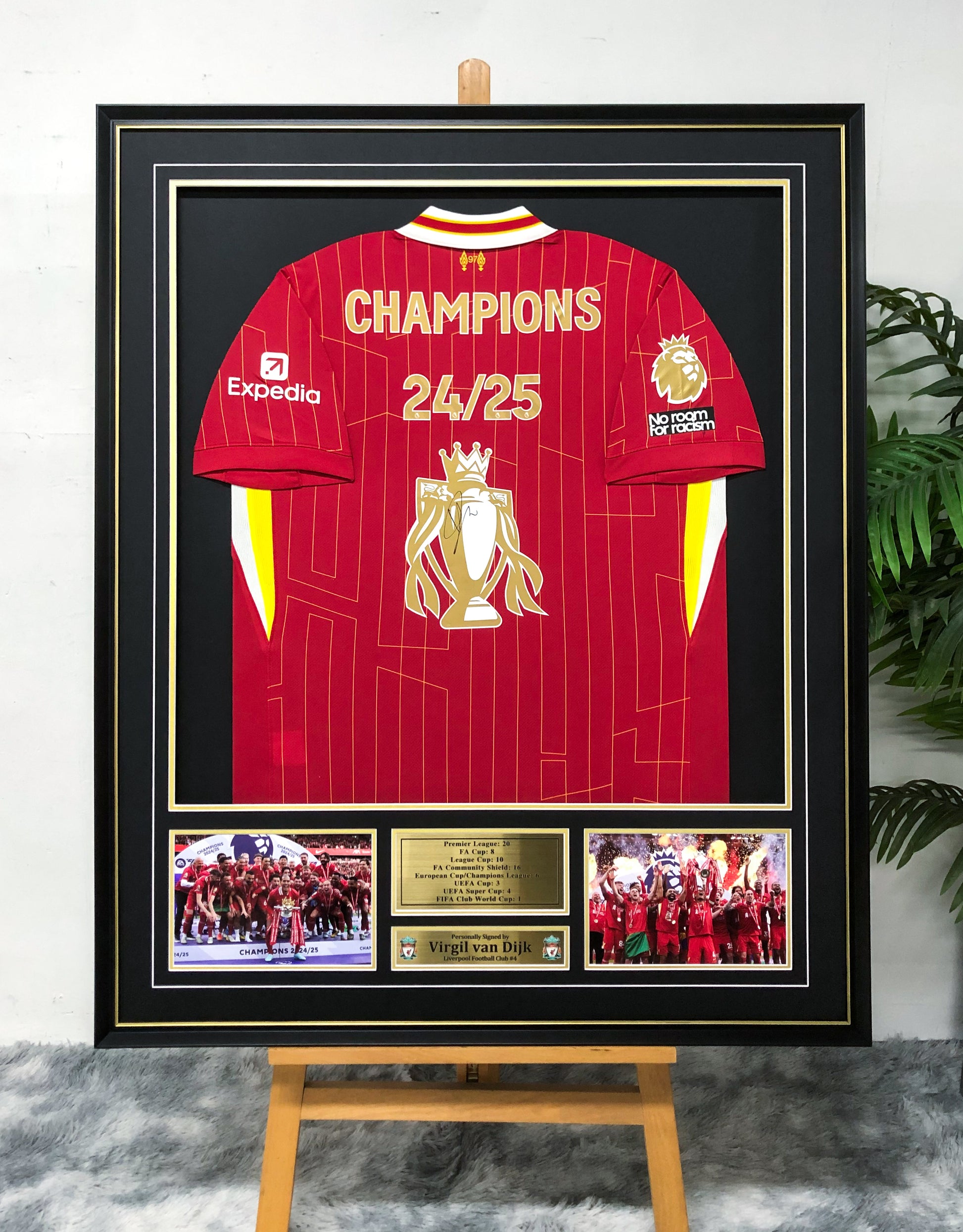 Liverpool FC Autographed Jersey Framed